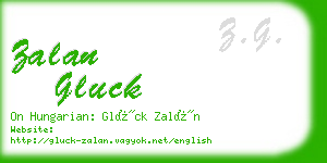 zalan gluck business card